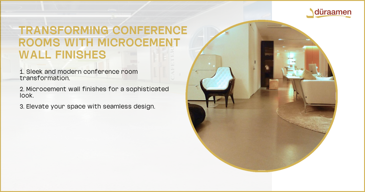 Microcement Wall Finishes For Contemporary Conference Rooms | 1