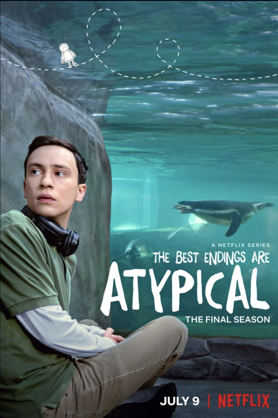 The official Atypical show poster featuring Sam Gardner