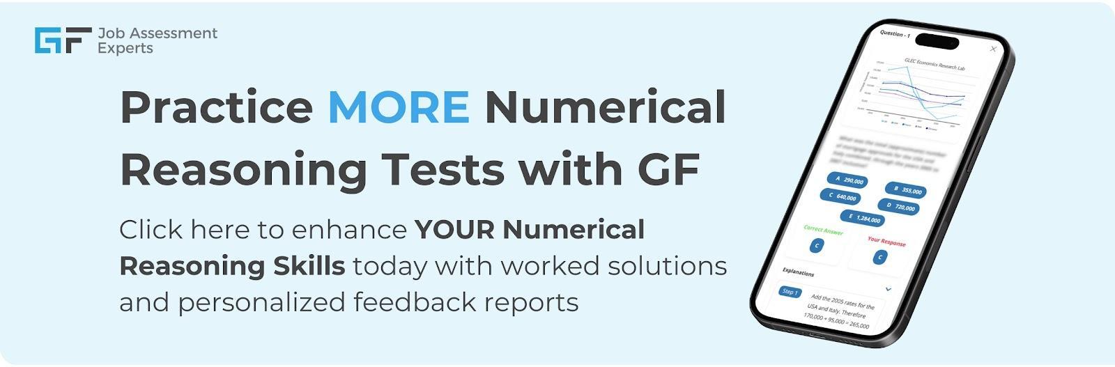 Mazars numerical reasoning practice