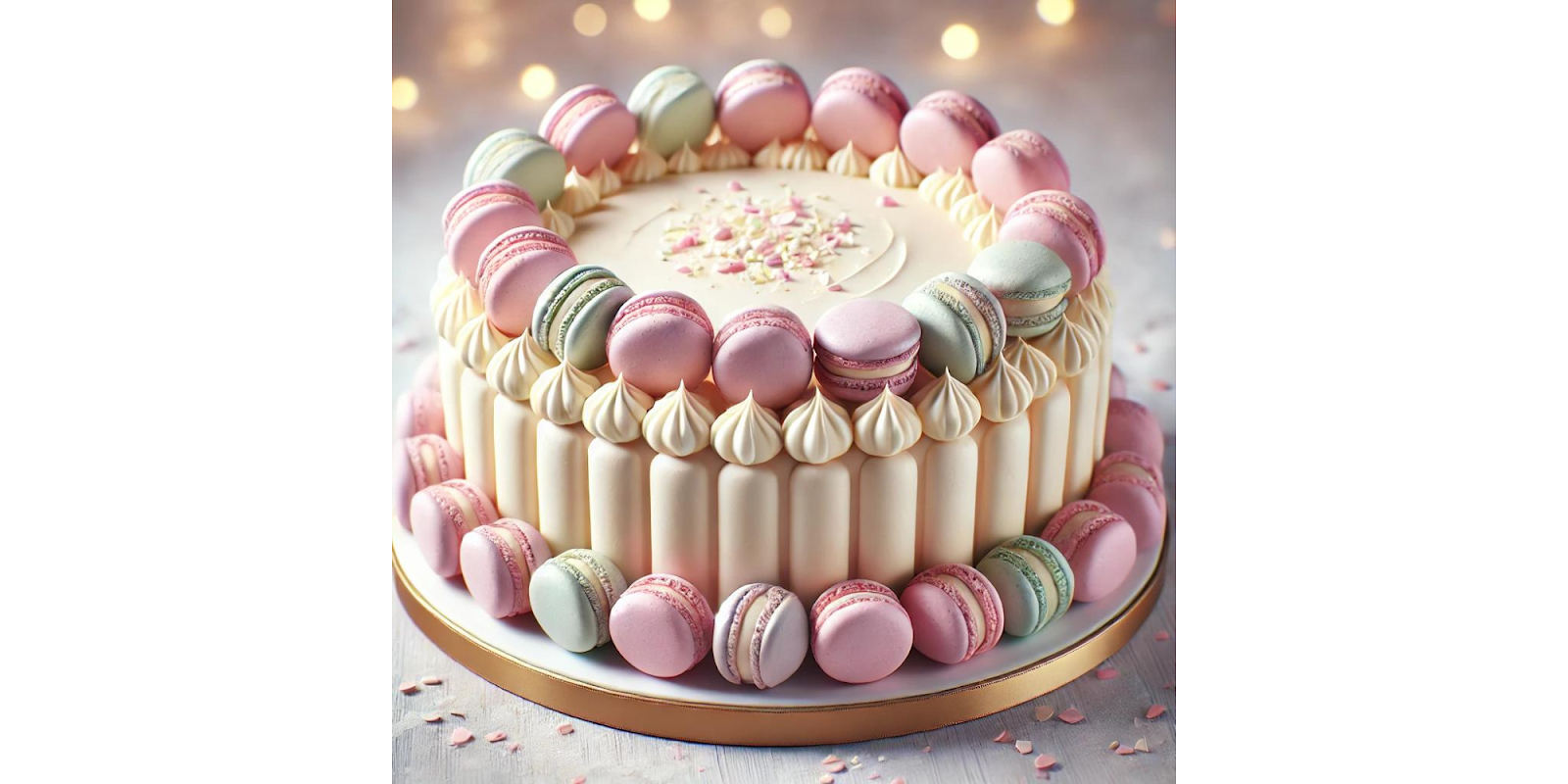 2. Decorating Cakes with Macarons