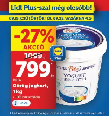 Joghurt akciós a Lidlben