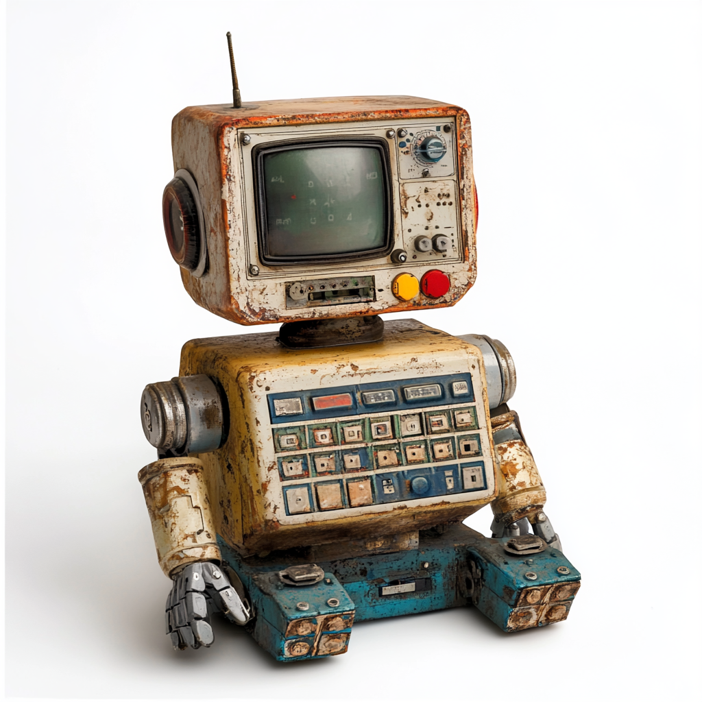 An early robot (The Evolution of AI)