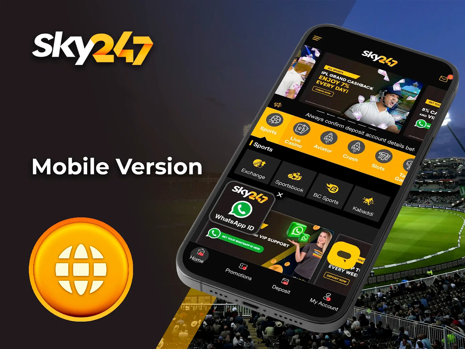 Explore the Sky247 Mobile Application in Bangladesh 