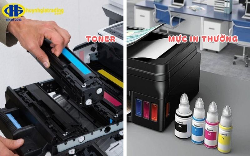 Phân biệt giữa Toner với mực in thường