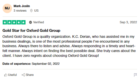 review 2 of Oxford Gold Group