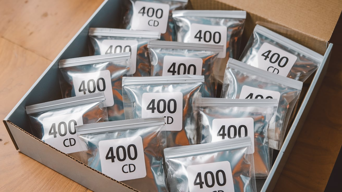 Mylar Bag 400 CD 100 Count