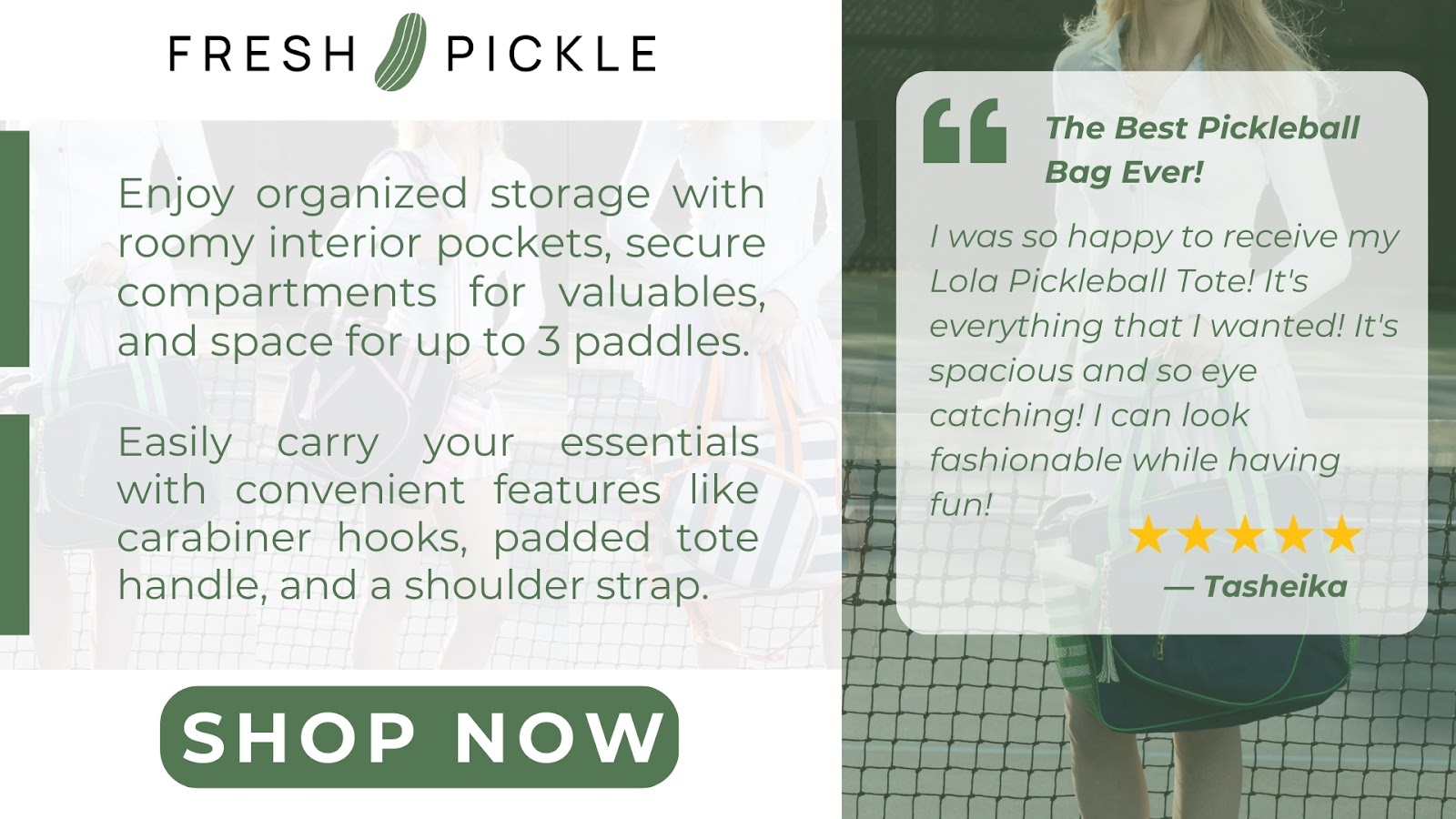 Lola Pickleball Tote Bag