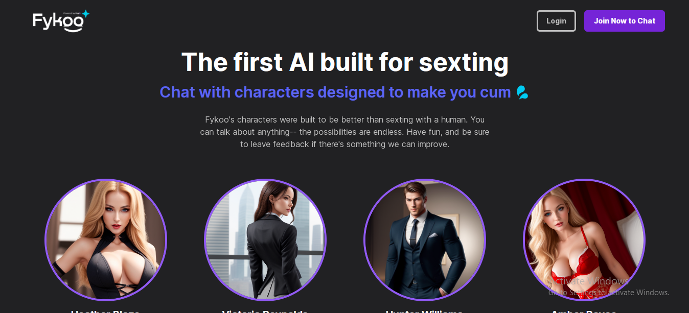 Fykoo The top AI Sexting and JOI Generator