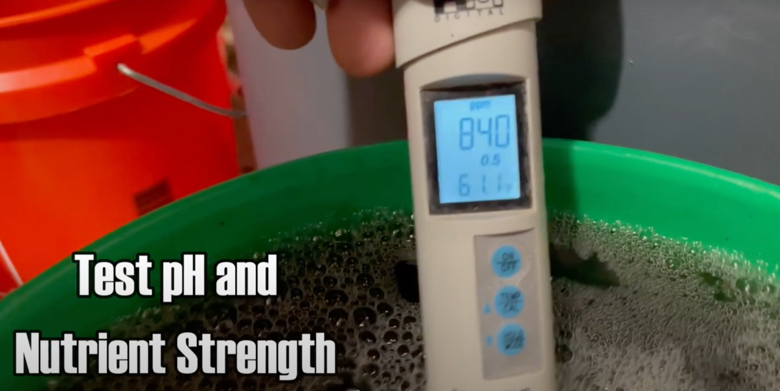 testing ph and nutrient strength