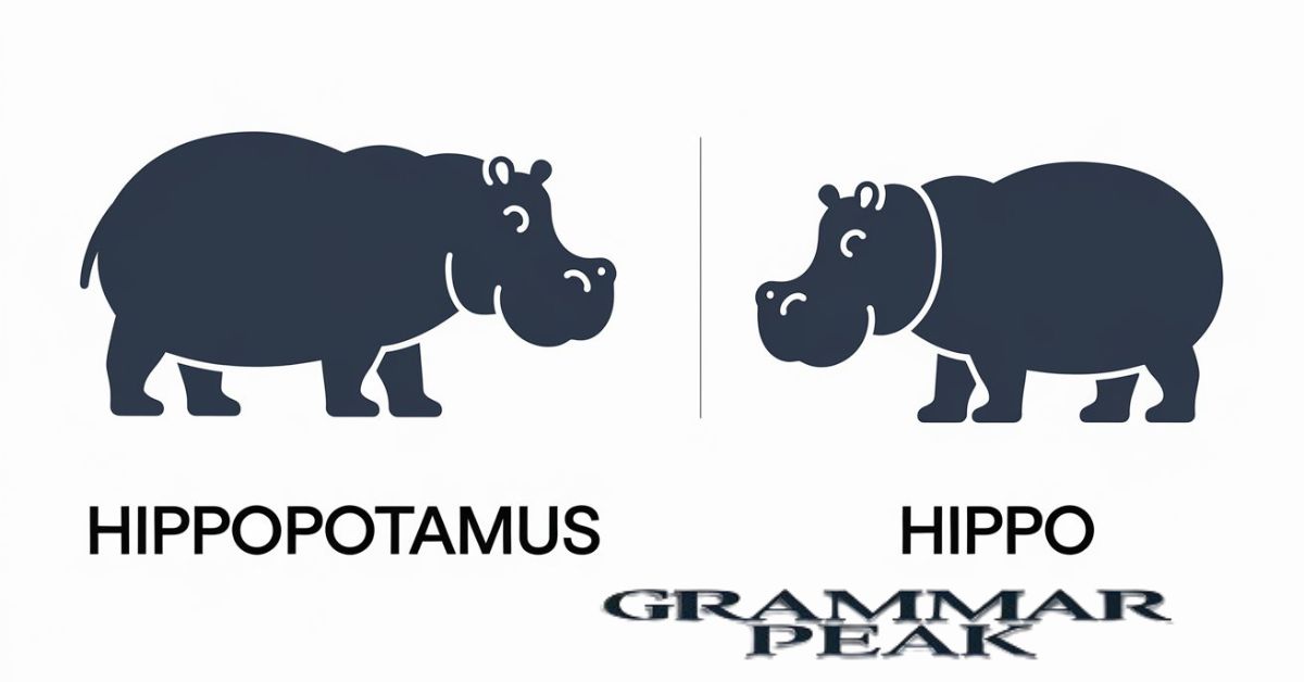 What’s the Difference Between “Hippo” and “Hippopotamus”?