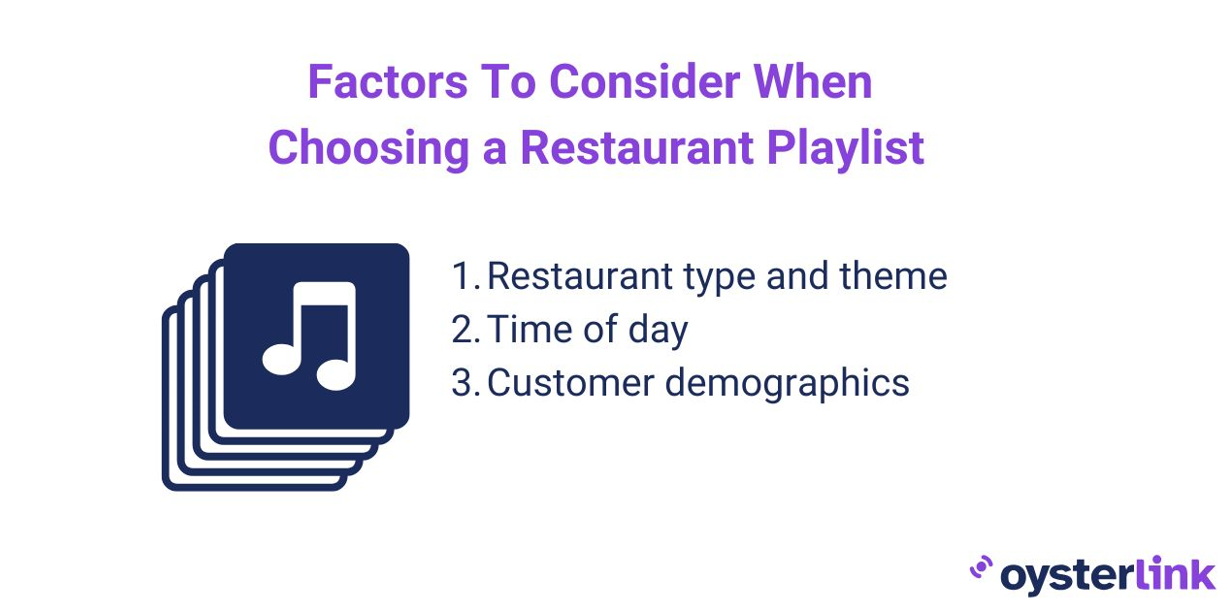 factors to consider when it comes to the best spotify playlists for restaurants