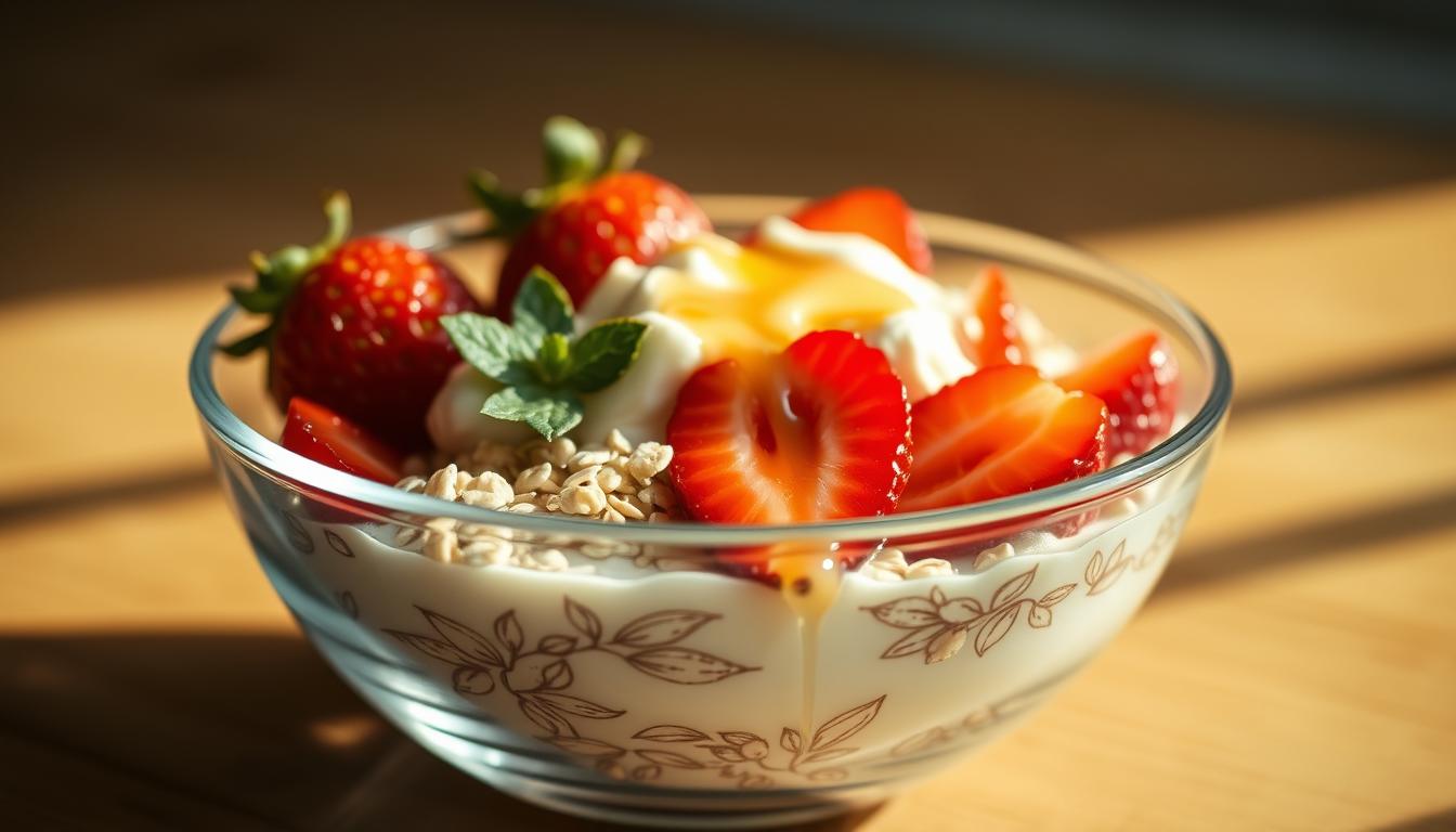 Strawberry Overnight Oats Ingredients