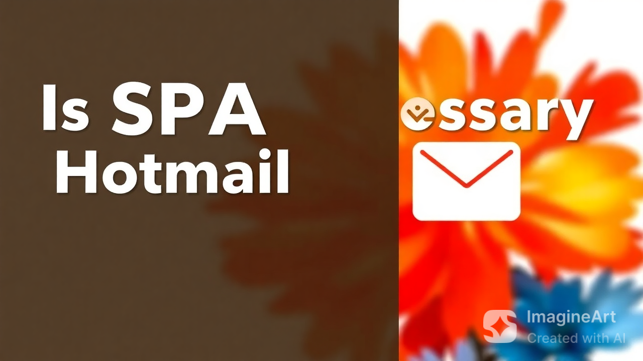 Is SPA Necessary Hotmail Settings in WLM W11