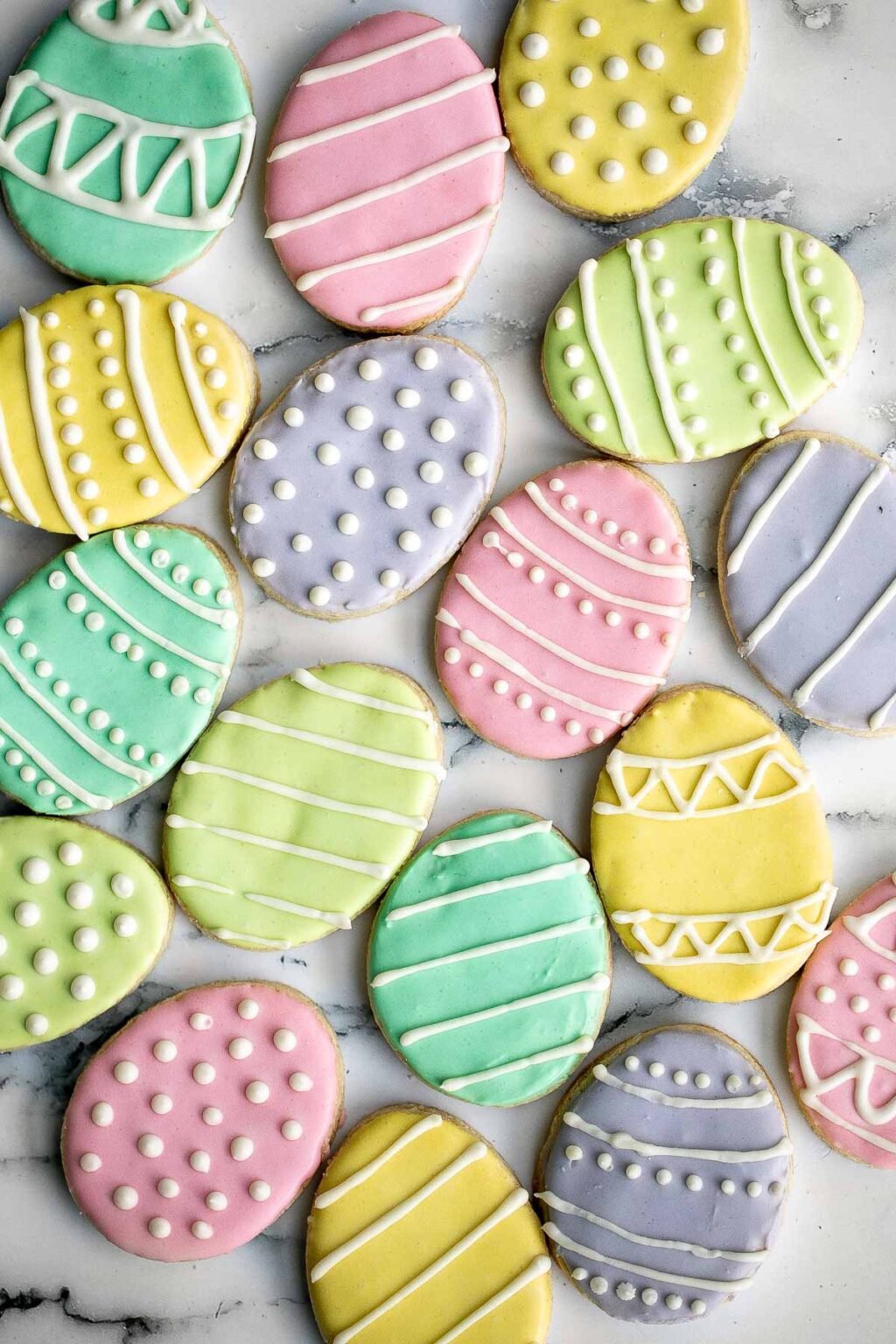 easter egg sugar cookies