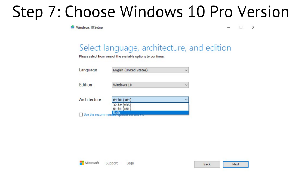 windows 10 pro download step by step