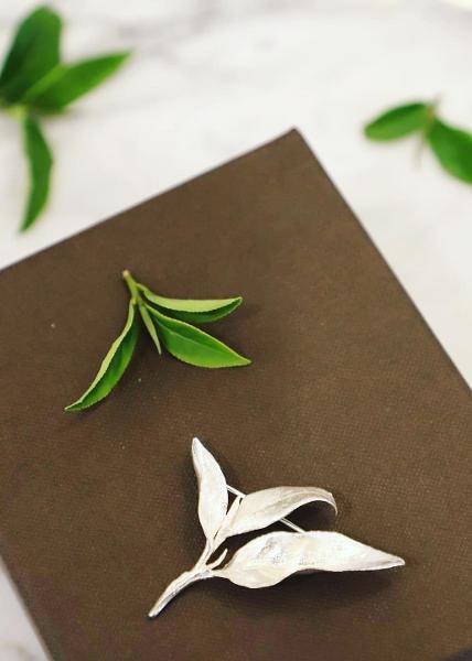 「綠意上枝頭茶仄茶針組」（自然原創設計有限公司，國立臺灣工藝研究發展中心線上展覽作品）