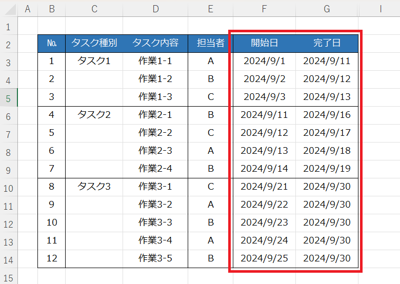 タスク管理画面3