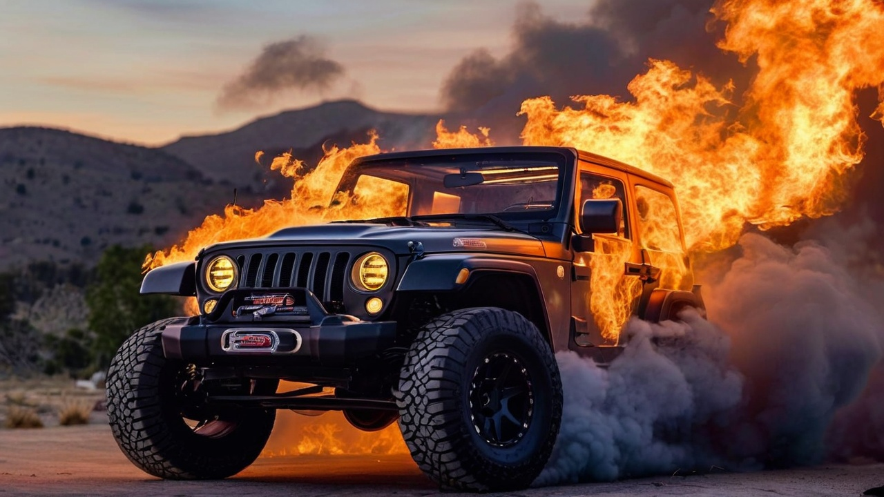 what is the jku engine cover is burning rubber
