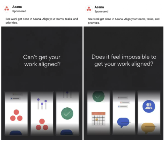 Asana ad image design