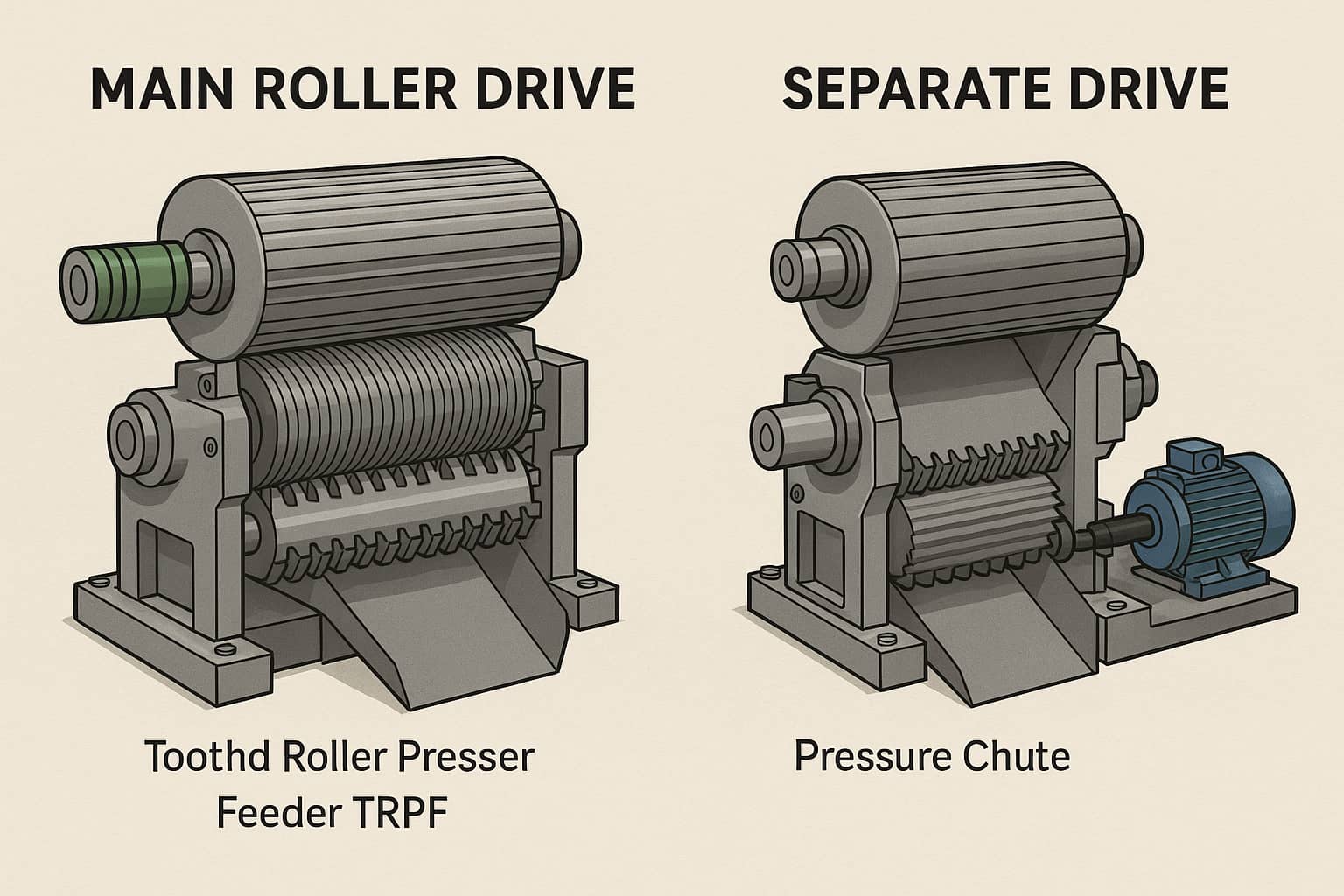 Main Roller Drive vs Separate Drive