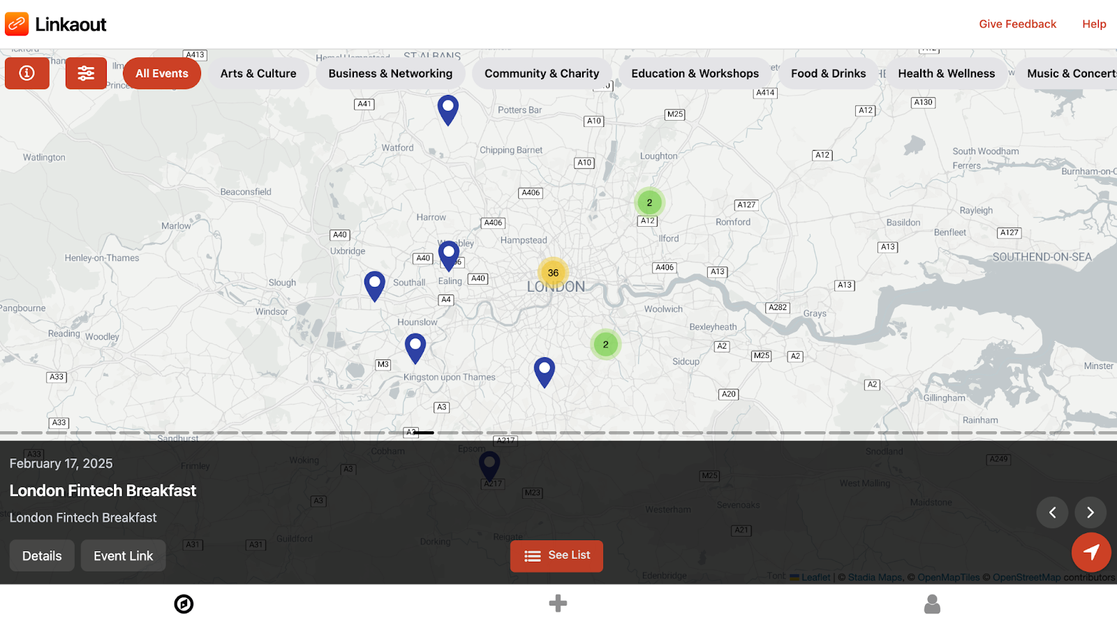 Linkaout Web Interface (Image by Author).