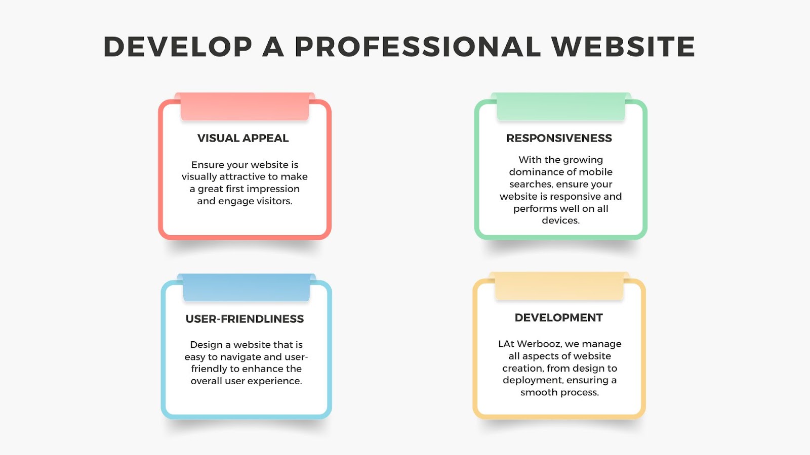 Develop A Professional Website