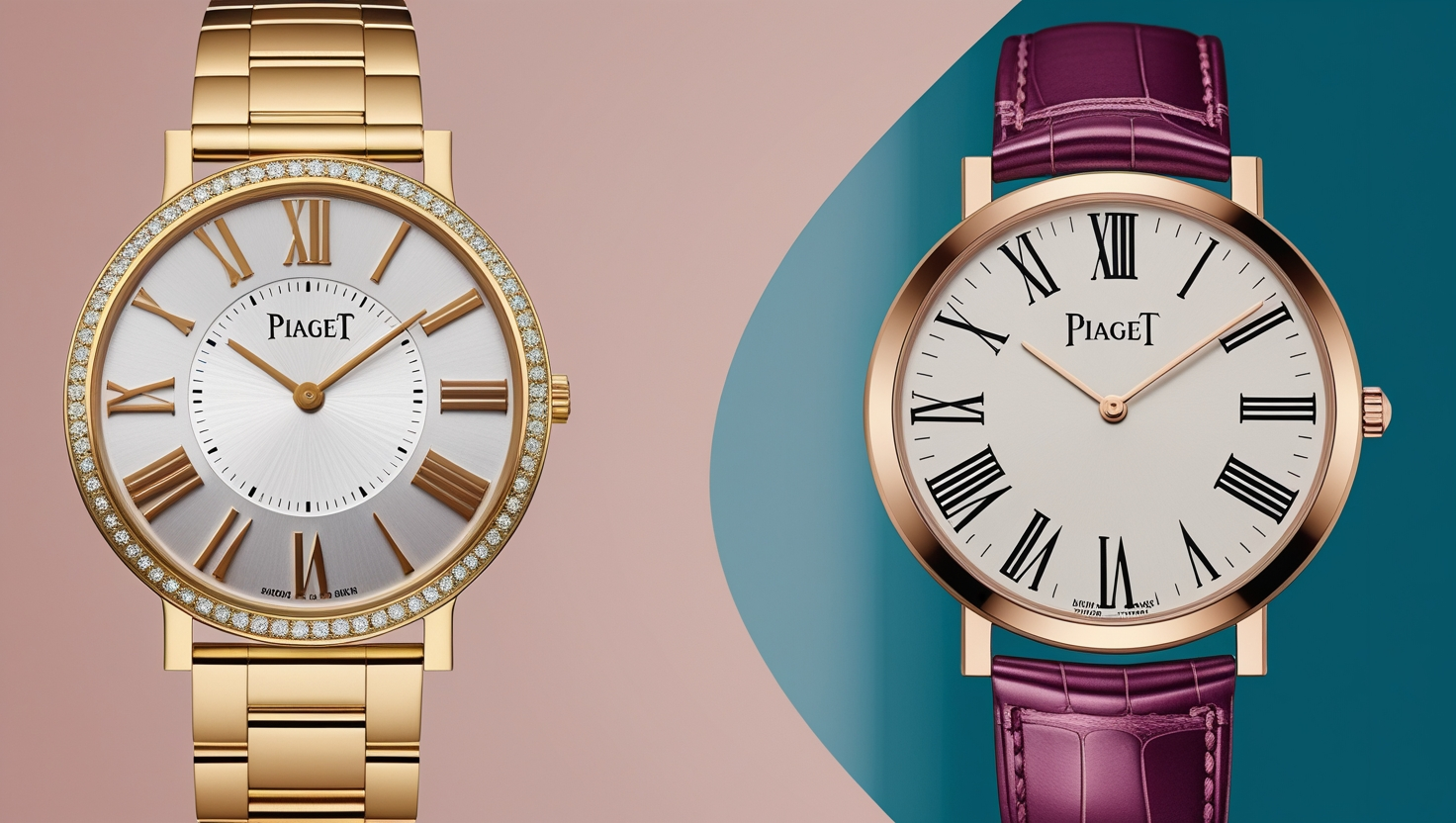 Piaget Guvenor 90659 K18 YG Compared to Piaget Dancer