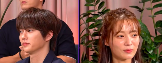 This contains an image of Yoon So Hee and Jeong Hyun Gyu