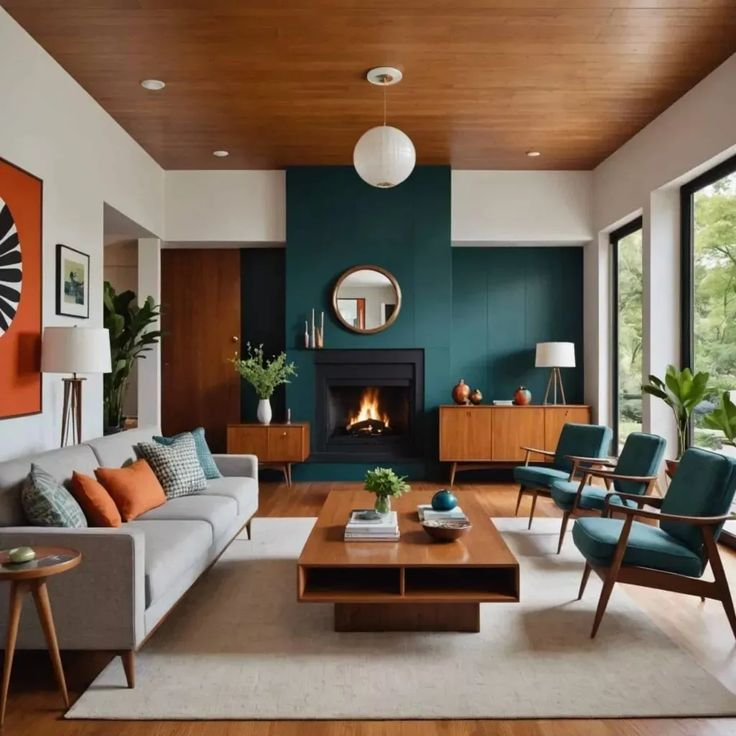 Mid-century modern Interior design