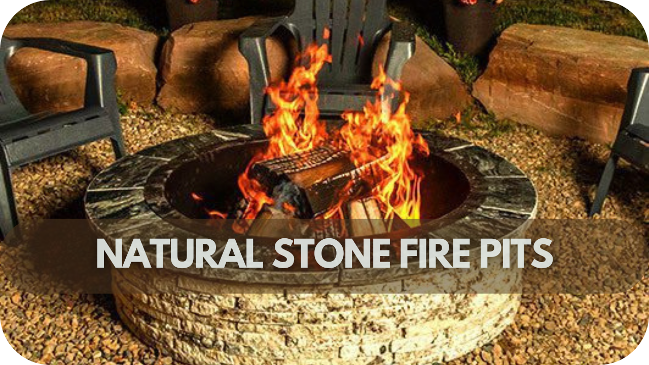 Outdoor Spaces Showcasing Natural Stone Landscaping: Natural Stone Fire Pits