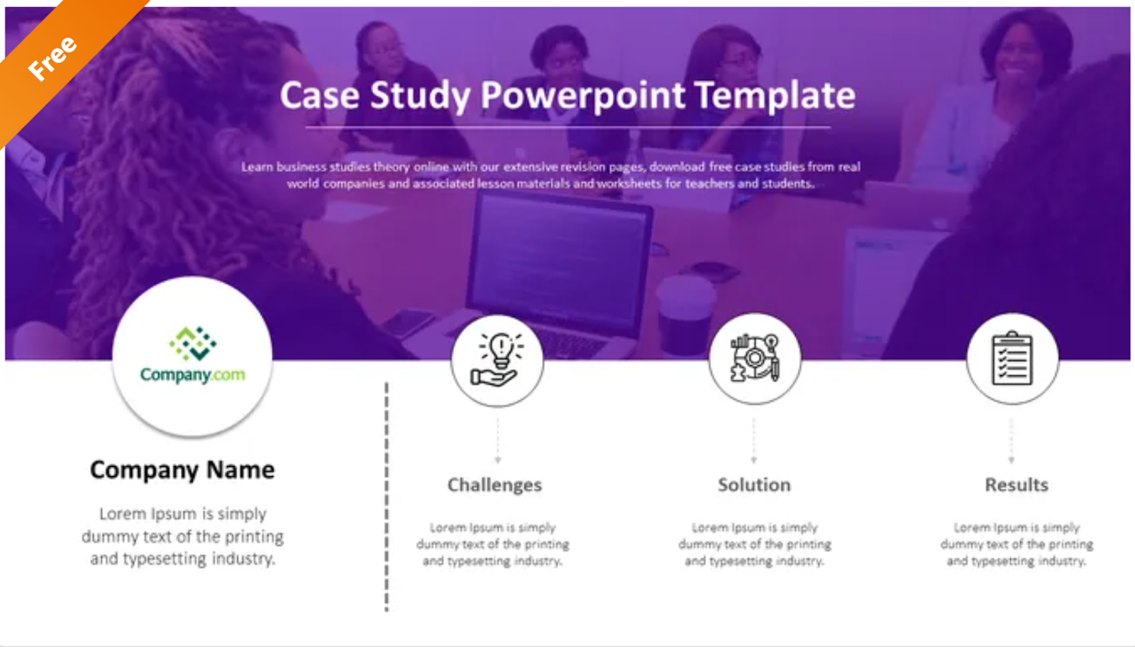 PowerPoint Case Study template by Slide Egg