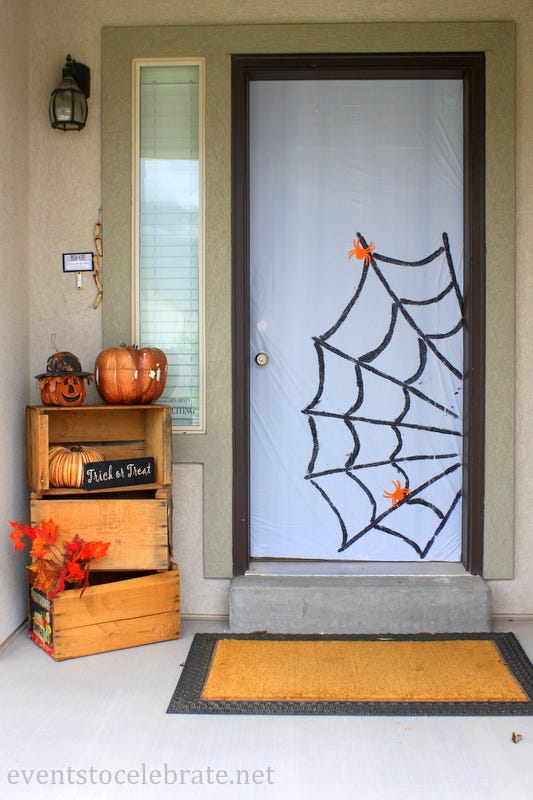 halloween door decor ideas web