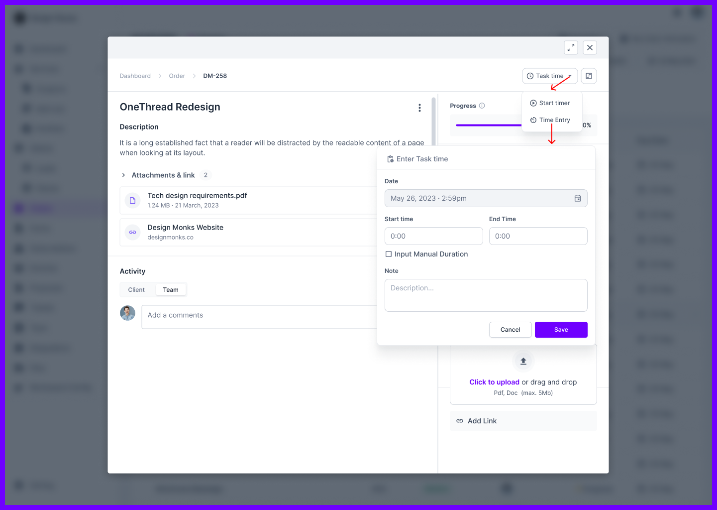 Agency Handy Task Time Track