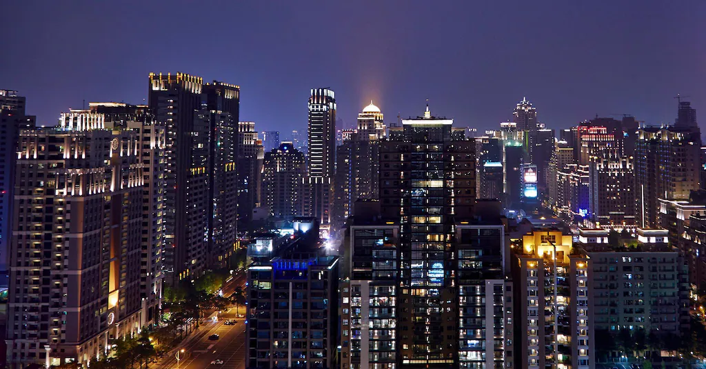 台中林酒店拍市政七期夜景