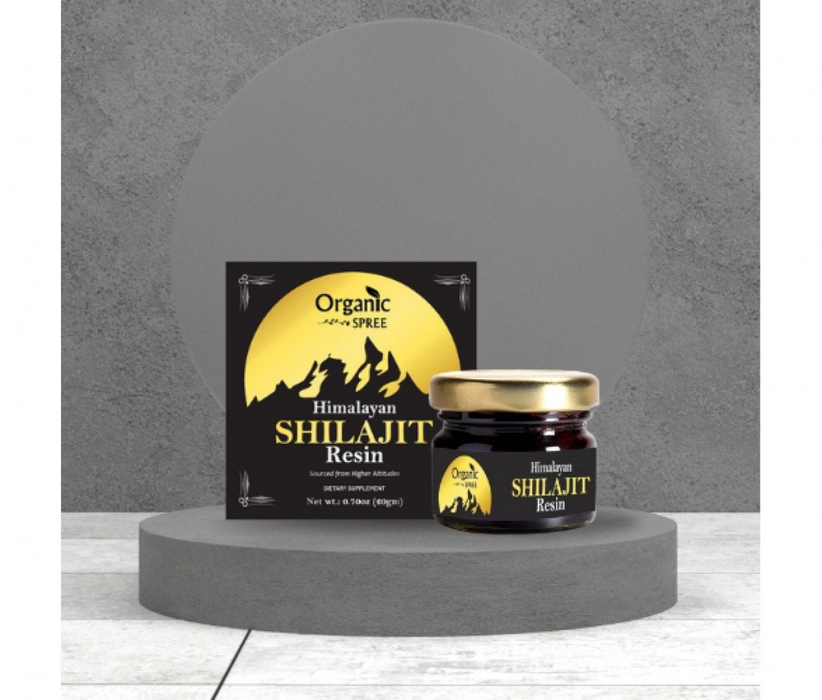 Buy Best Shilajit in USA - Image of Organic Spree Pure Himalayan Shilajit Resin