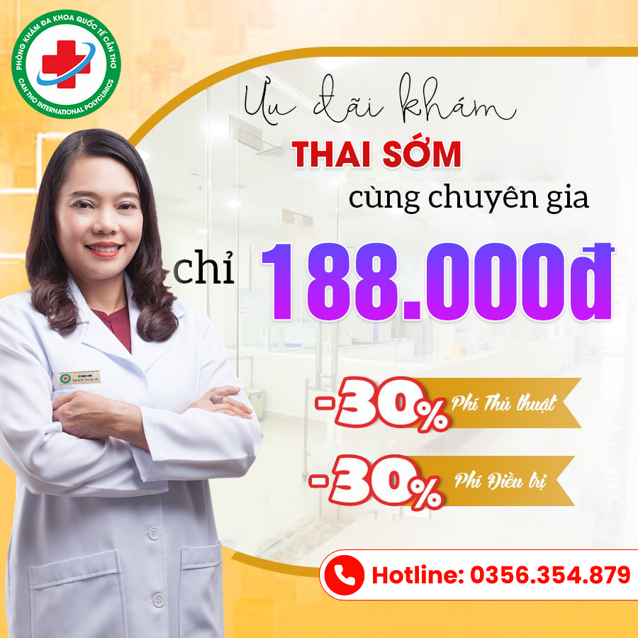 ưu đãi gói khám thai sớm 188K