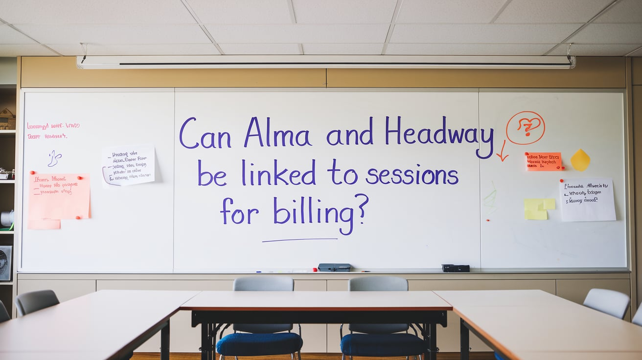 Can Alma and Headway be linked to sessions for billing