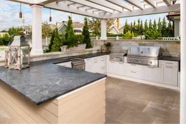 ways to create your dream outdoor kitchen granite countertops with bbq grill custom built michigan