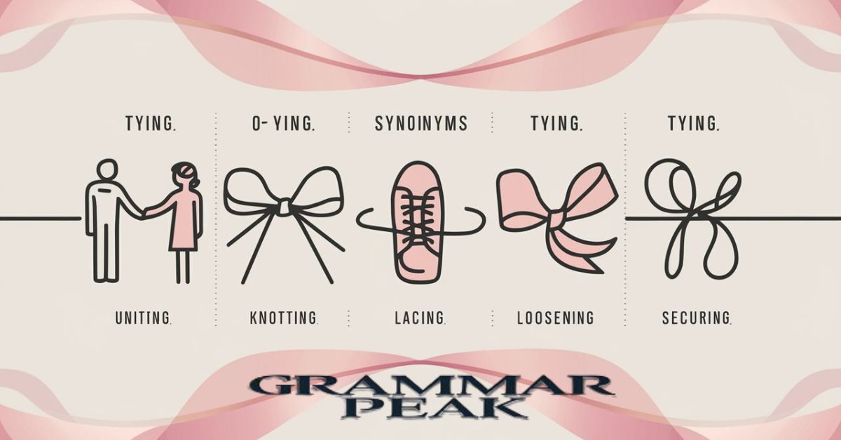 Synonyms of “Tying”