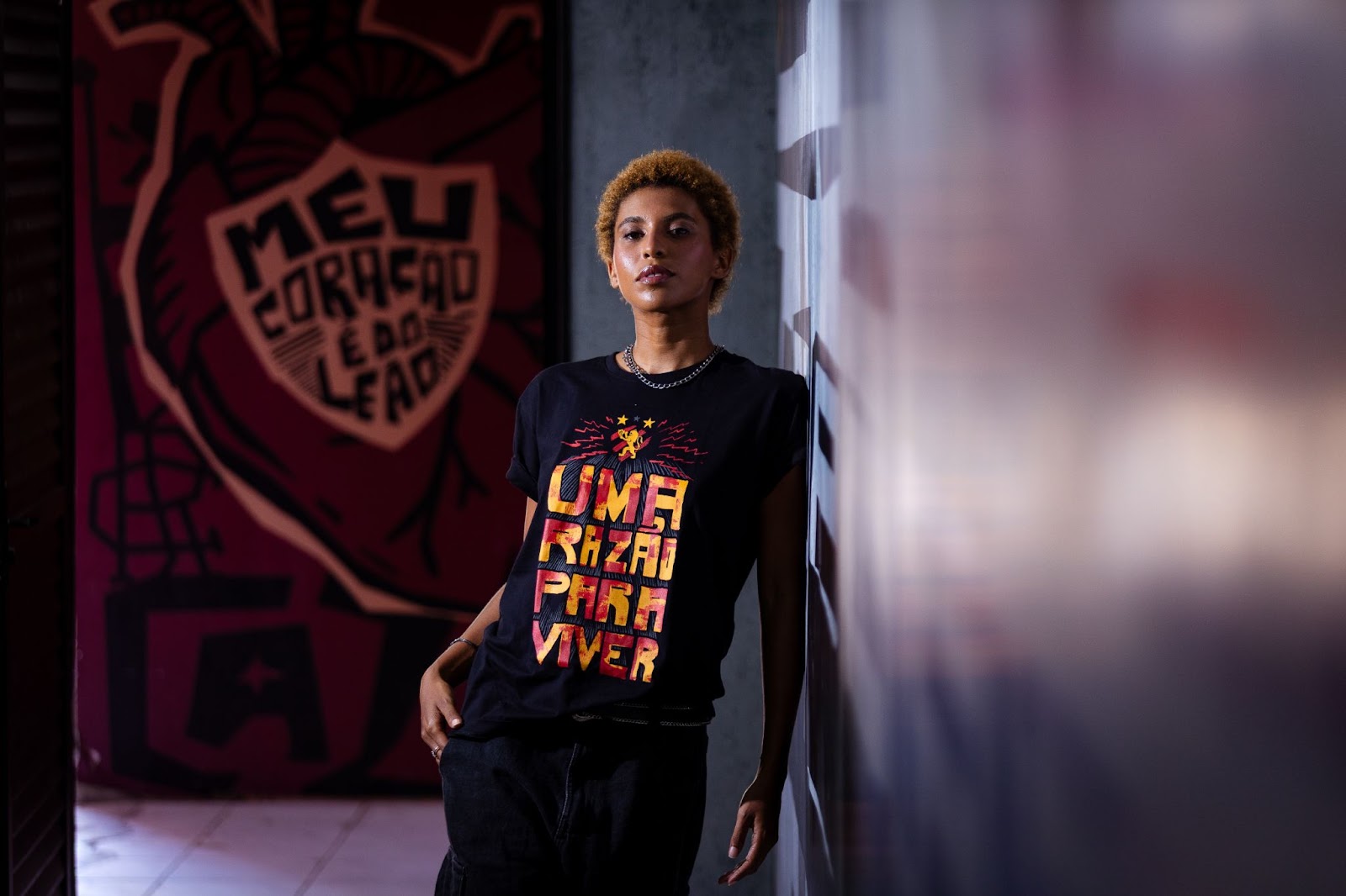 Modelo para a coleção Sport Club do Recife para a coleção da Chico Rei