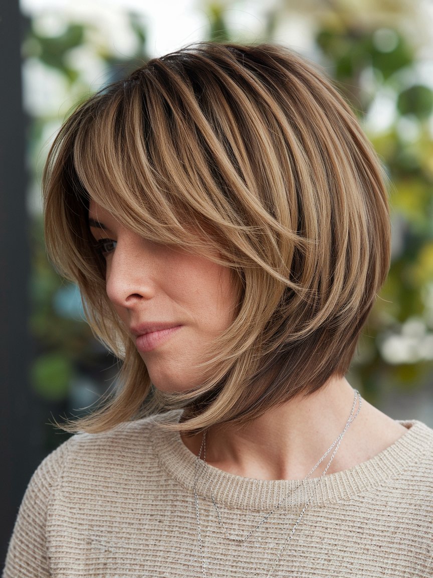 9. Straight Wispy Bob