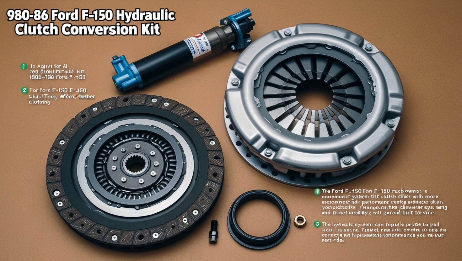 980-86 Ford F-150 Hydraulic Clutch Conversion Kit