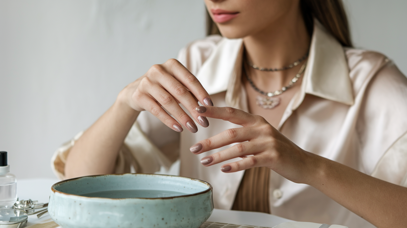 How to Get the Perfect Light Brown Nails Color Backstageviral.com 