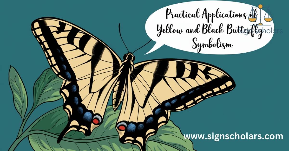 Practical Applications of Yellow and Black Butterfly Symbolism