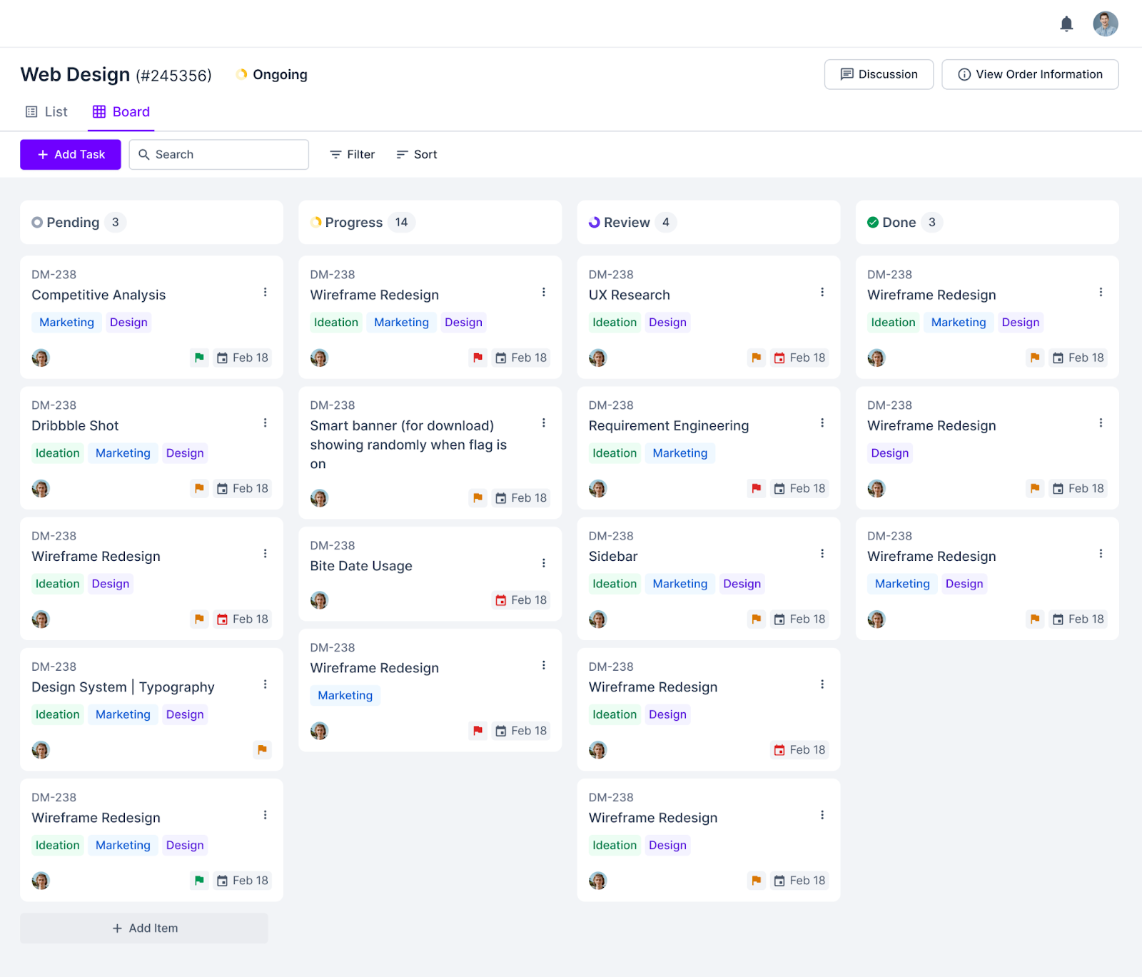 Agency Handy Kanban Board