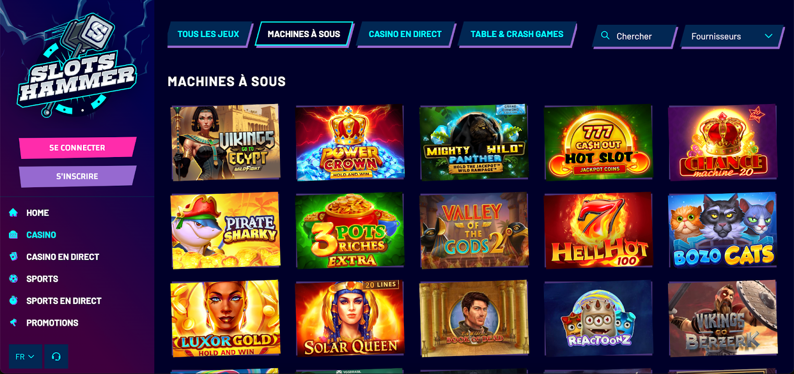 slots hammer machines à sous