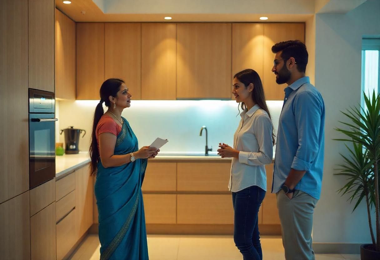 Elegante Interiors design consultation for Vastu modular kitchen in Bengaluru showroom