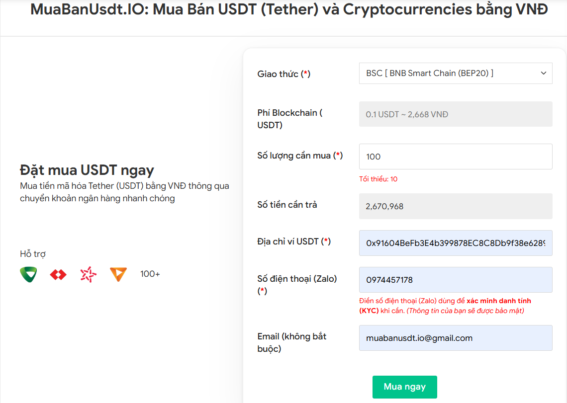 Mua bán Bitanex giá tốt, an toàn 100% trên sàn Muabanusdt.io