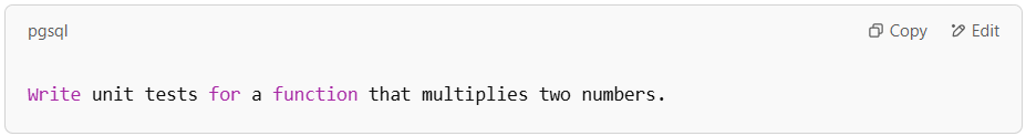 ChatGPT prompt for automating testing with well-structured unit tests.