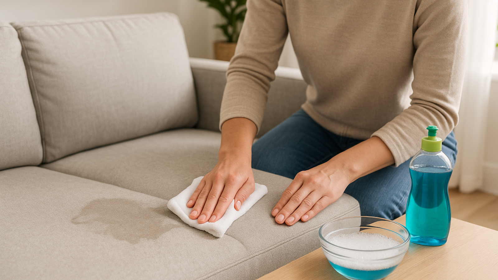 Cleaning Fabric Sofa